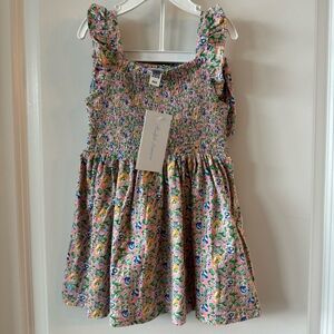 NWT Ralph Lauren Baby Girl Floral Smocked Dress & Bloomer Set